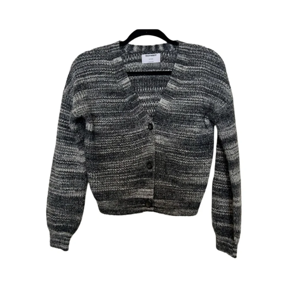 Old Navy Cropped Space-Dye Button Front Cardigan Sweater NWT Size M (8)